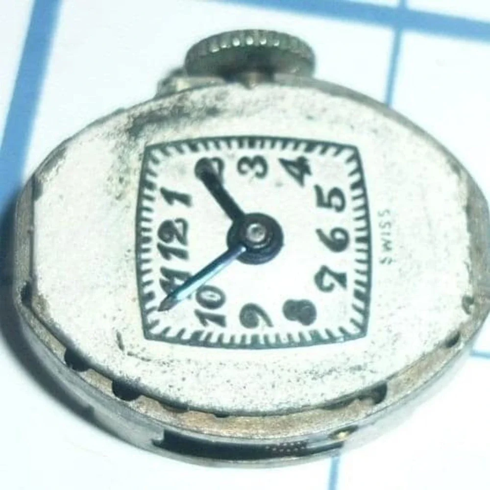 Art Deco Ollendorff 14K Solid Gold Diamond Watch Cocktail Wrist watch Swiss RUNS